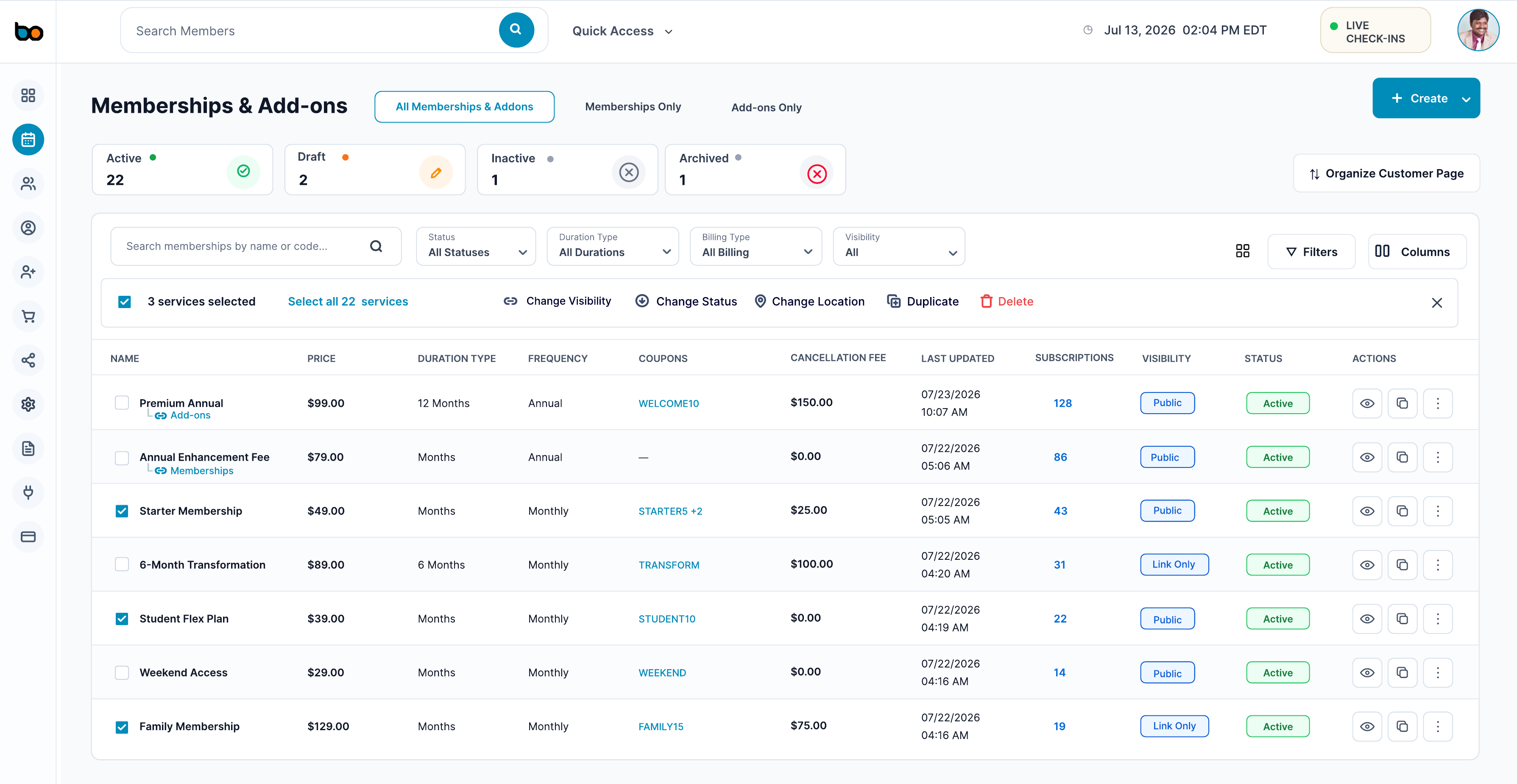 BuzOps Membership Configuration